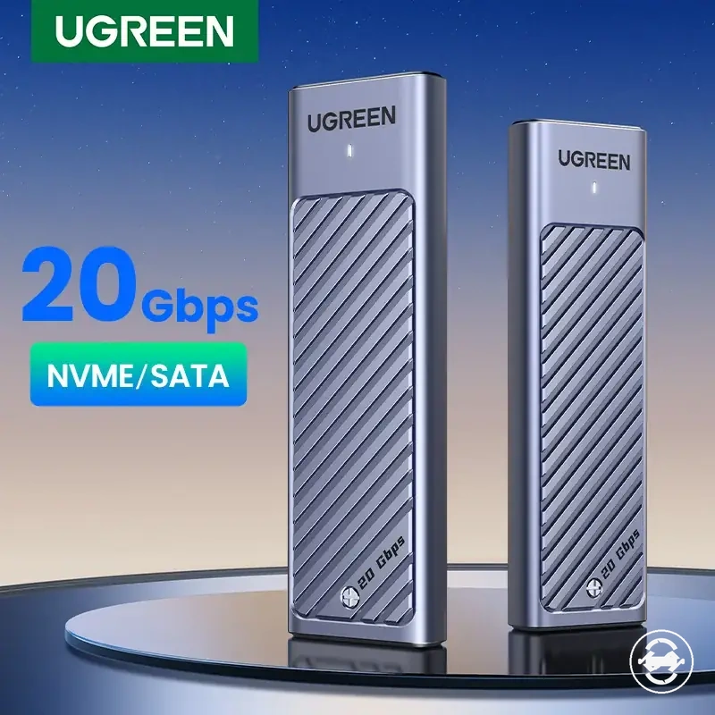 M ve B&M anahtarlarını destekleyen 20Gbps M.2 NVMe ve SATA SSD kutusu