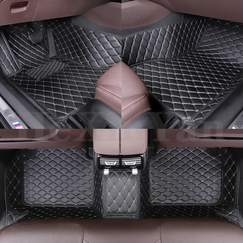 Tapis De Sol Sur Mesure Pour Mercedes Classe ML W164 (2005-2011) - Cuir Artificiel Imperméable Antidérapant - Protection Complète Du Plancher