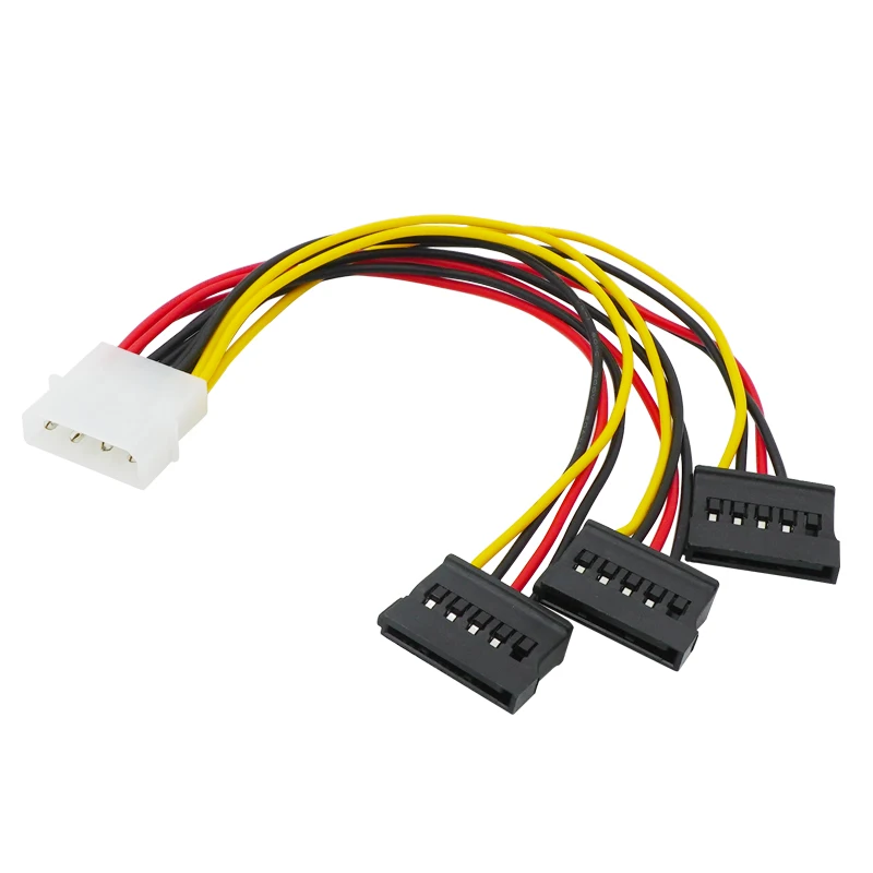 Câble D'alimentation 6 Broches Vers 3x Molex 4 Broches – Pour Alimentations Corsair – 50 Cm – Riser Card, Disque Dur