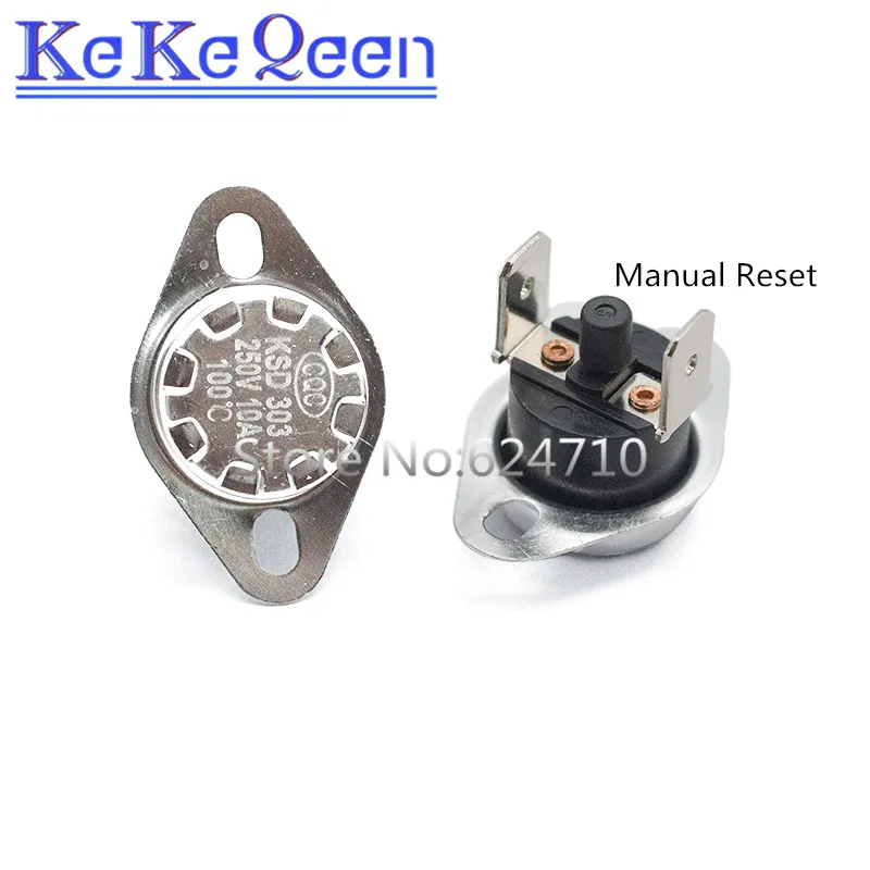 5 Interrupteurs Thermostat KSD301 50°C - Normalement Fermé 250V 10A - Pour Appareils Ménagers