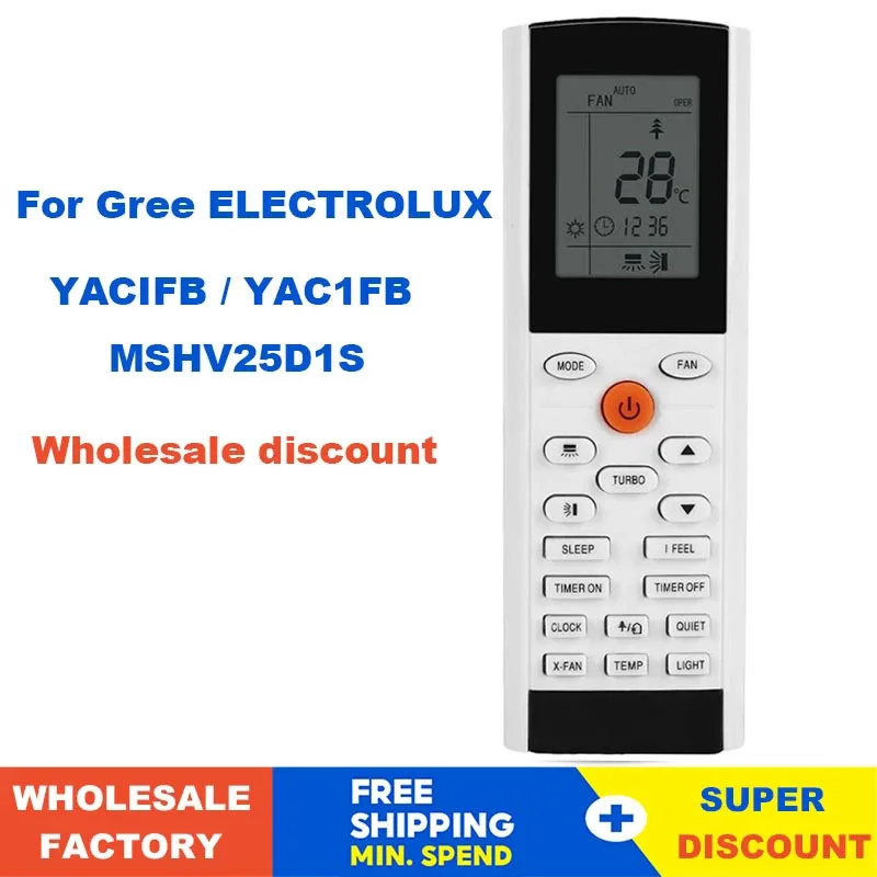 Télécommande Universelle De Rechange Pour Climatiseur Gree Y502 / Y512 - Portée 10 M - Fonctions Complètes - Sans Programmation