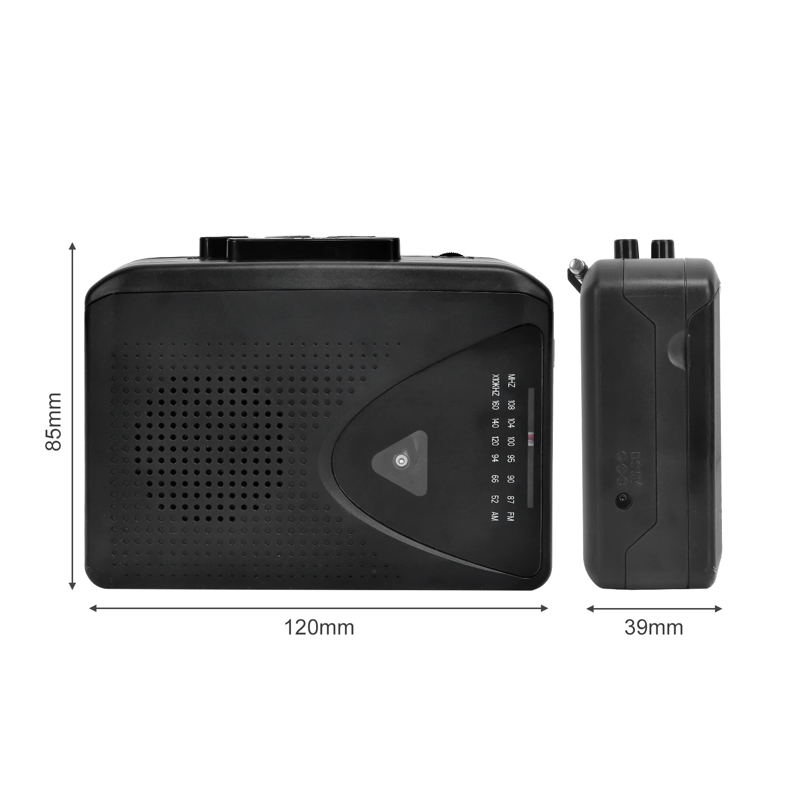 lecteur de cassette portable avec haut-parleur intégré
