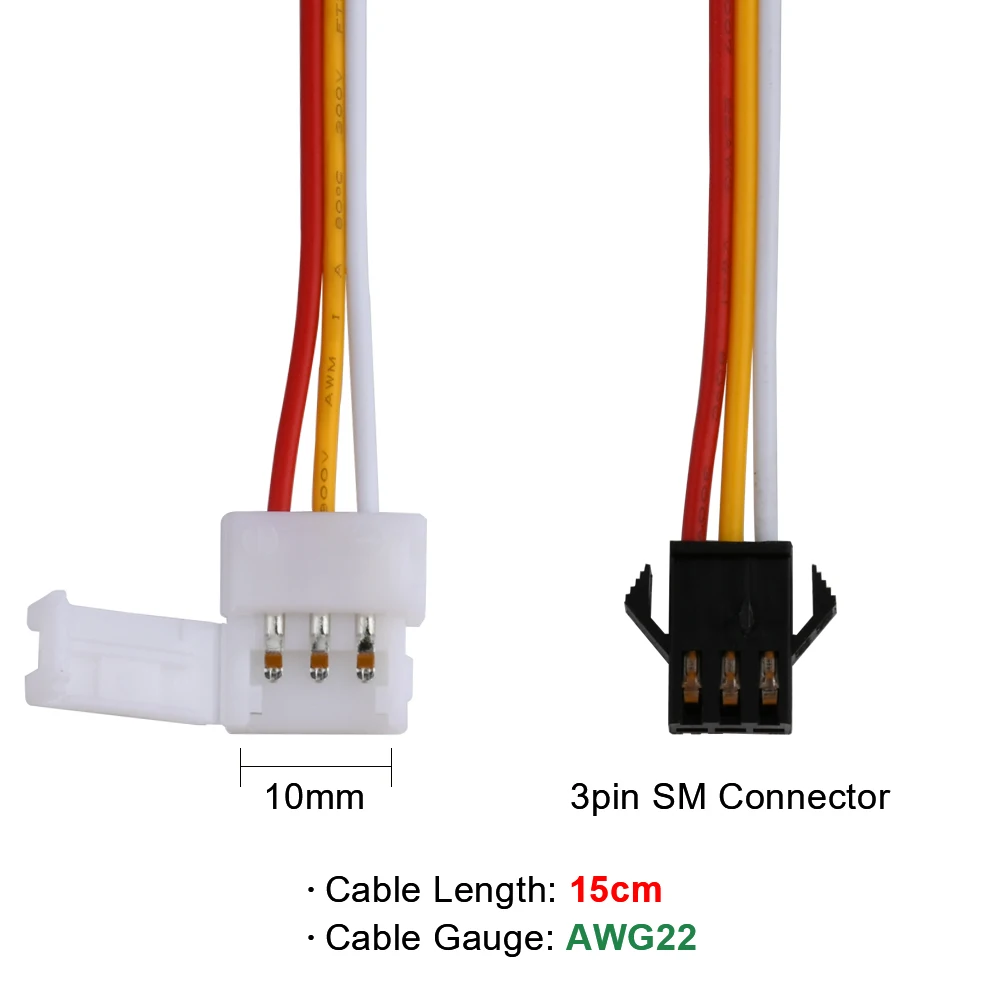 Connecteur de bande LED SM JST