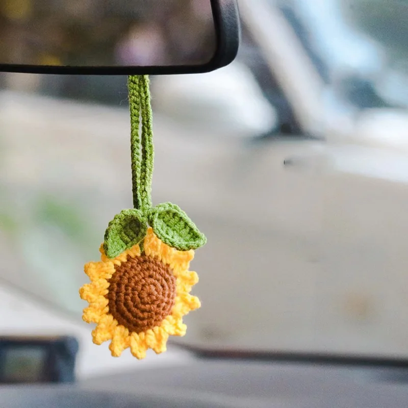 Tournesol en crochet fait main polyvalent - Image 3