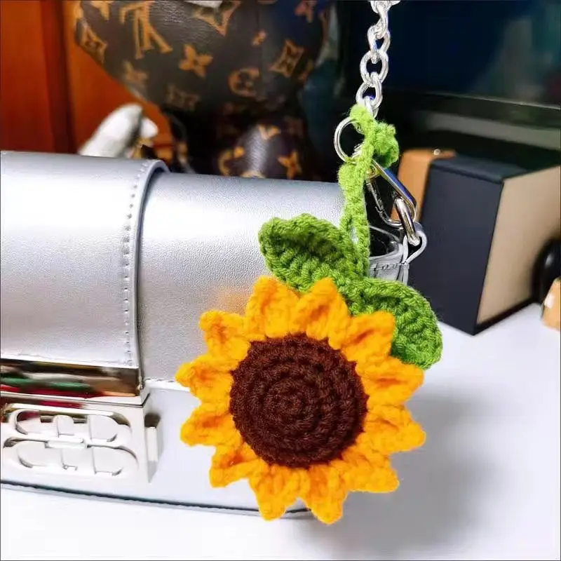 Tournesol en crochet fait main polyvalent - Image 7