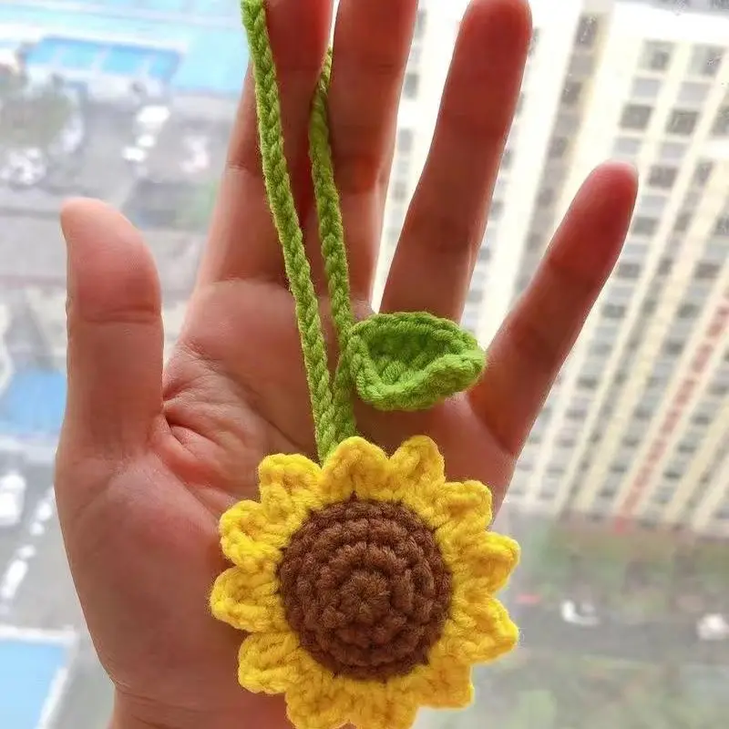 Tournesol en crochet fait main polyvalent - Image 5