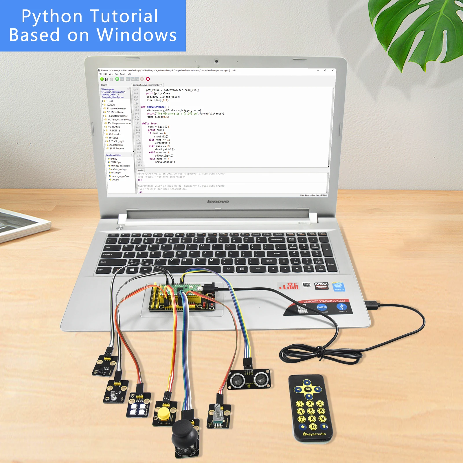 Kit de capteur Raspberry Pi Pico Pico, programmation Python et Arduino ...