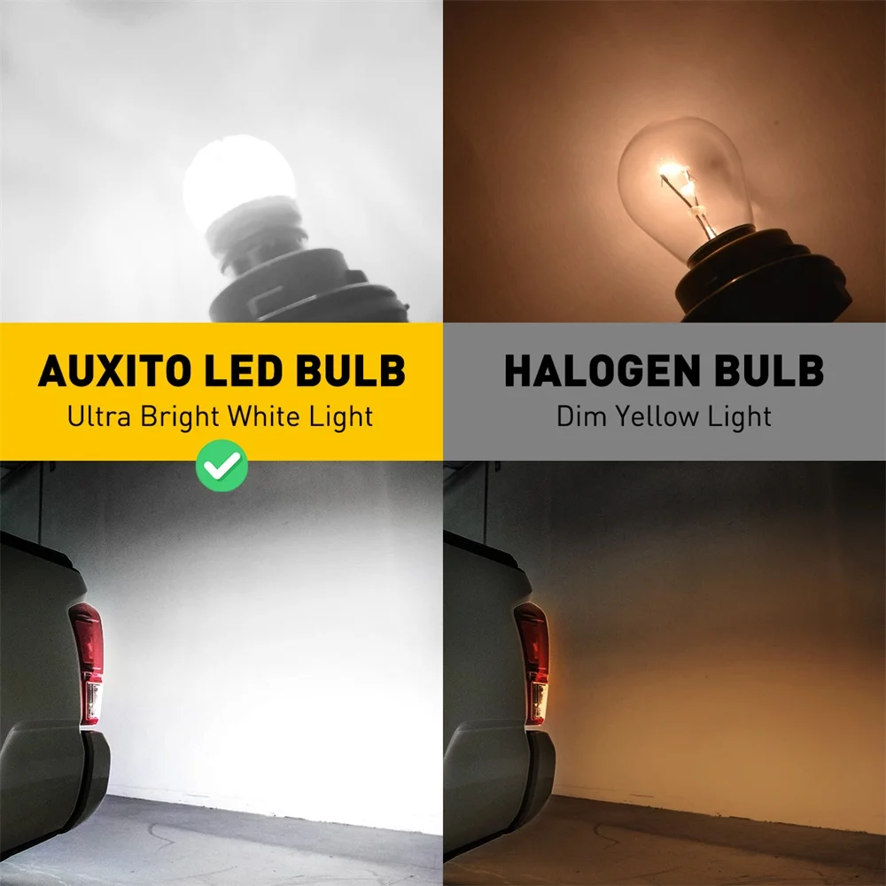 Effet lumineux AUXTIO LED VS ampoule halogène