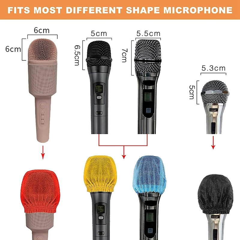 Couvercles de microphone dans l'emballage