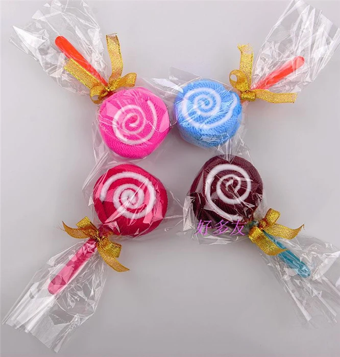 Serviette en forme de bonbon
