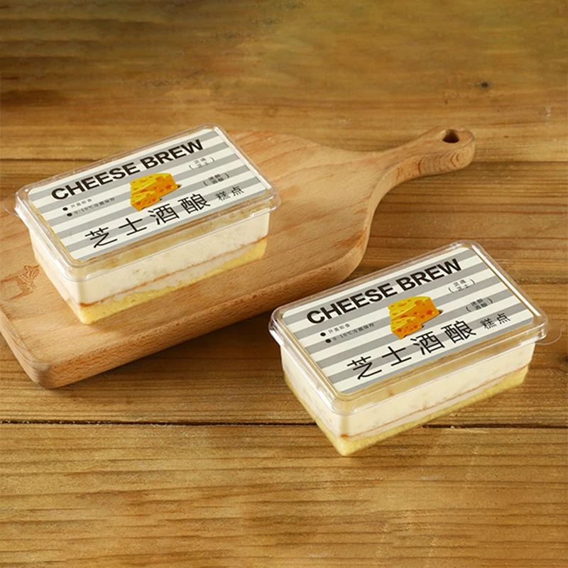 Boîte rectangulaire pour gâteau mousse