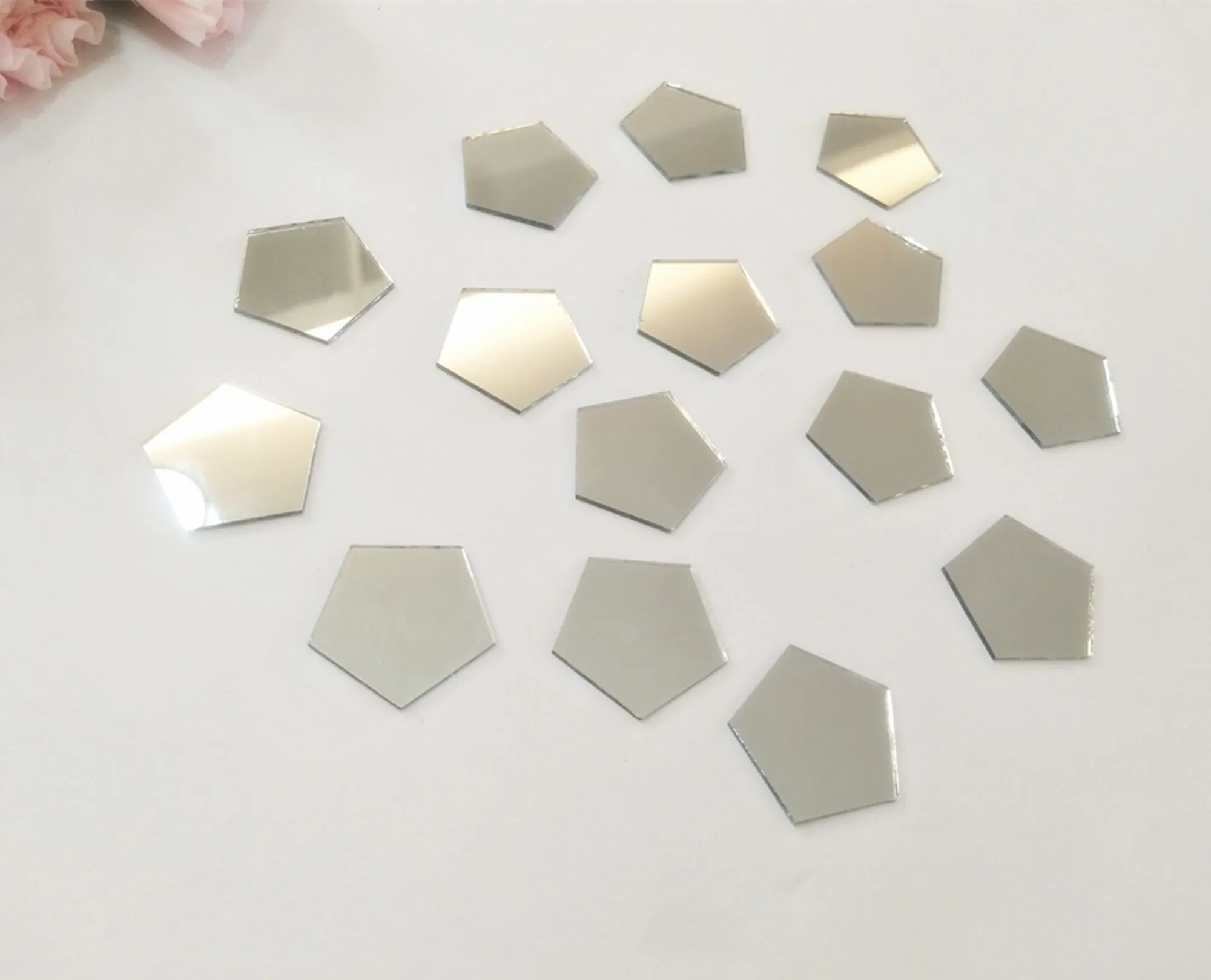 Carreaux de mosaïque de miroir en forme de pentagone