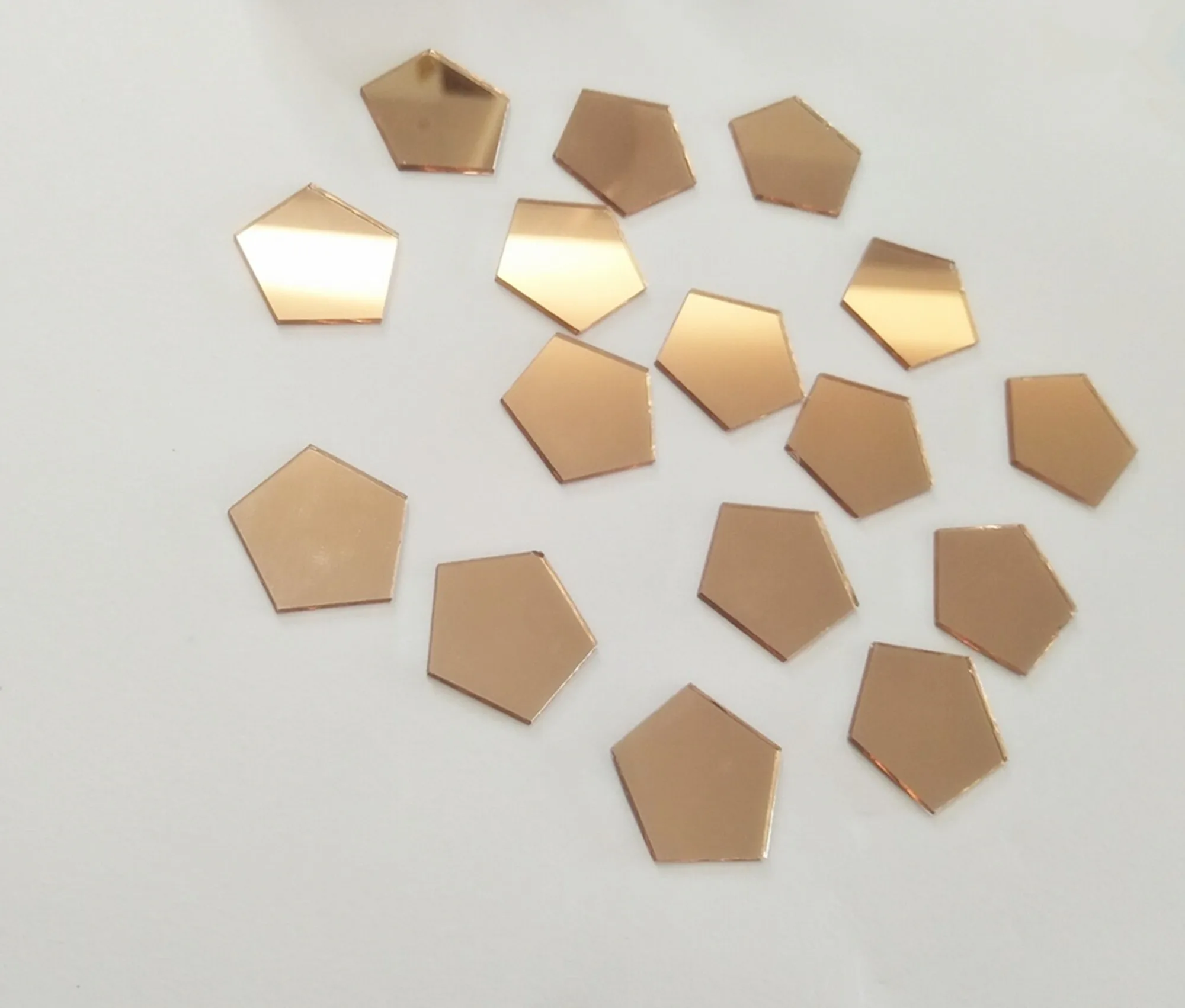 Carreaux de mosaïque de miroir en forme de pentagone