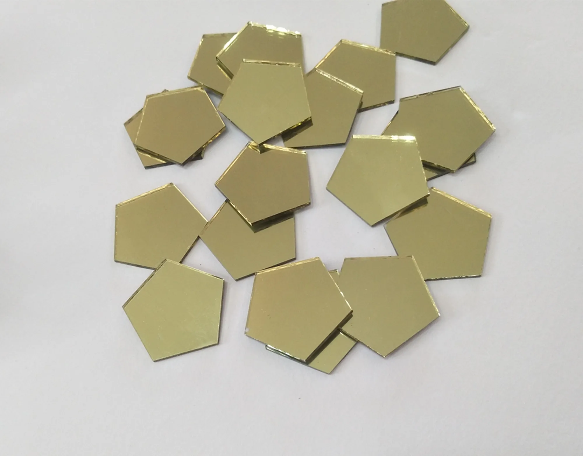 Carreaux de mosaïque de miroir en forme de pentagone