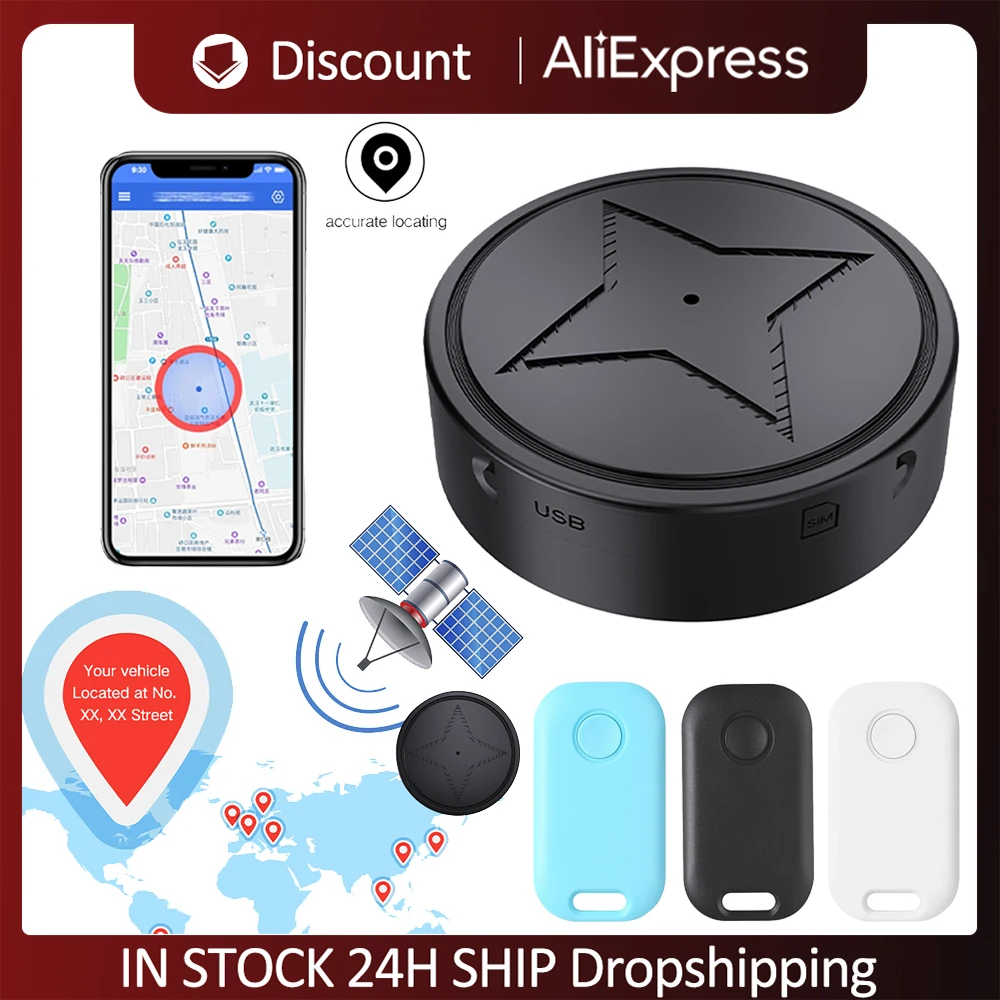 Mini Traceur GPS Pour Chiens Et Chats – Collier Intelligent Sans Abonnement – Fonctionne Avec IOS/Android, Couverture Mondiale