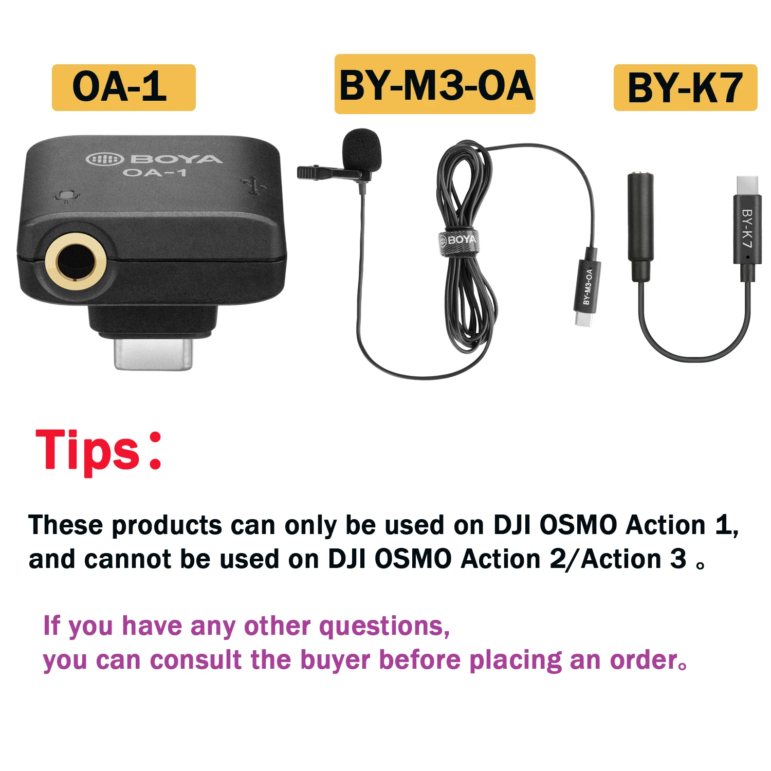 BOYA OA-1 Mini Microfon Adaptateur Audio